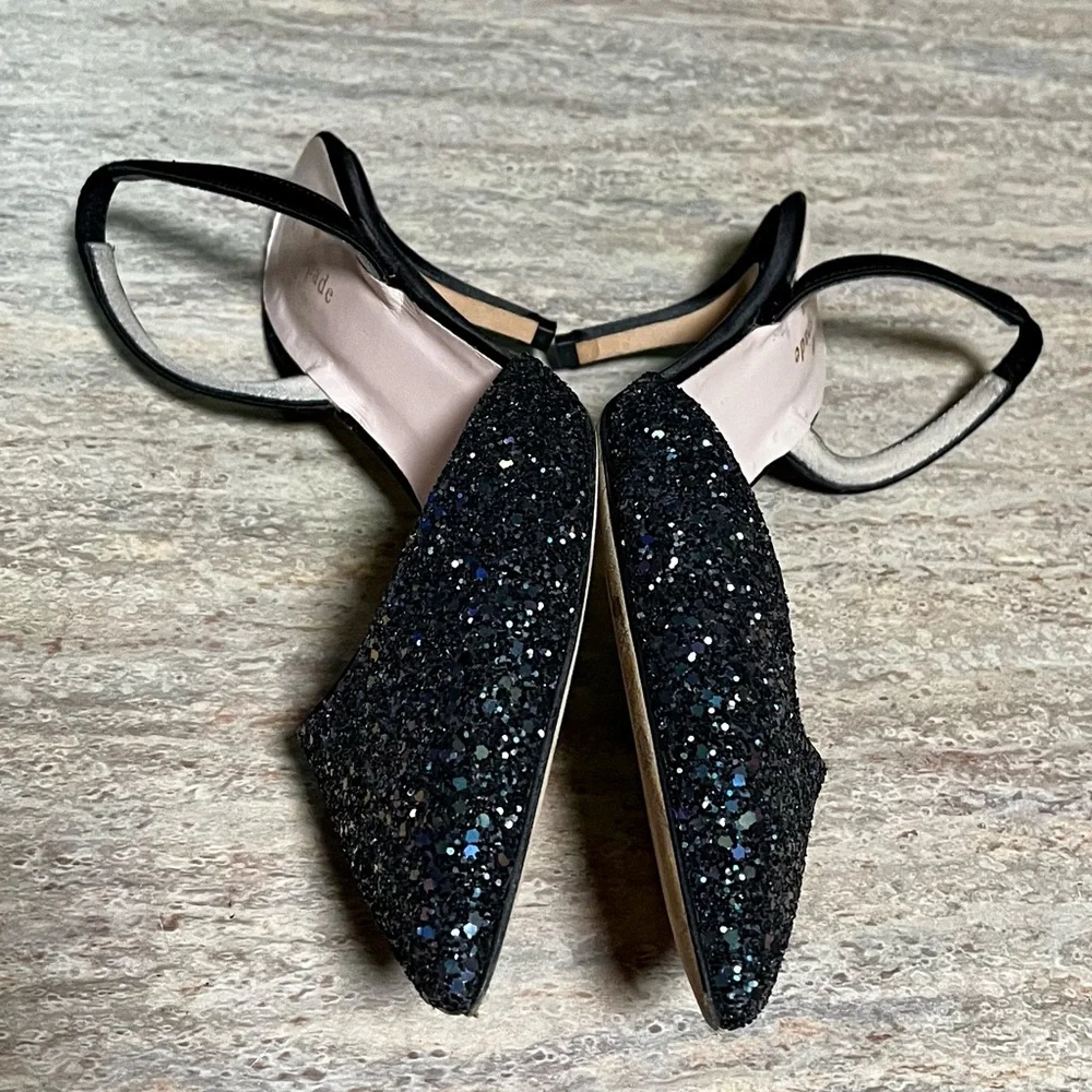 Kate Spade Black Glitter Heels - Picture 7 of 16